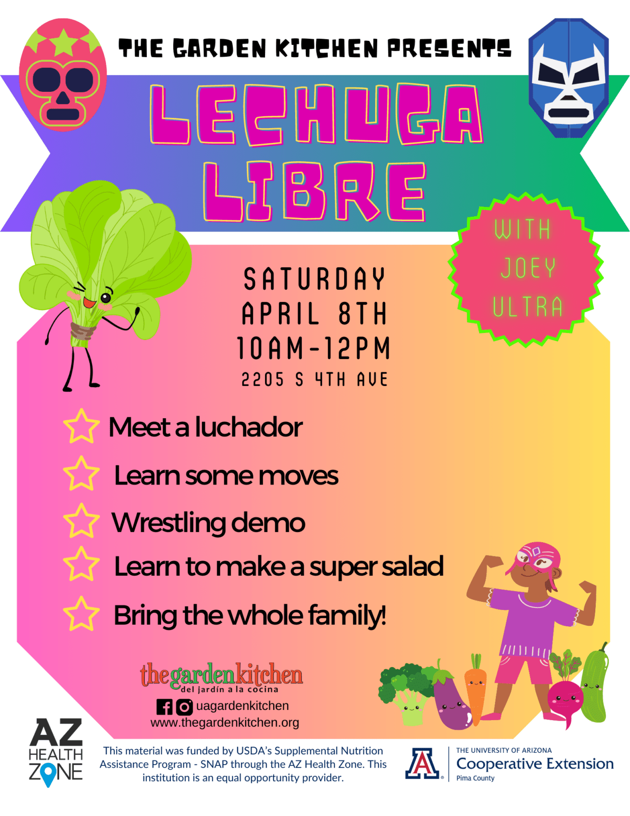 ¡LECHUGA LIBRE! April 8th